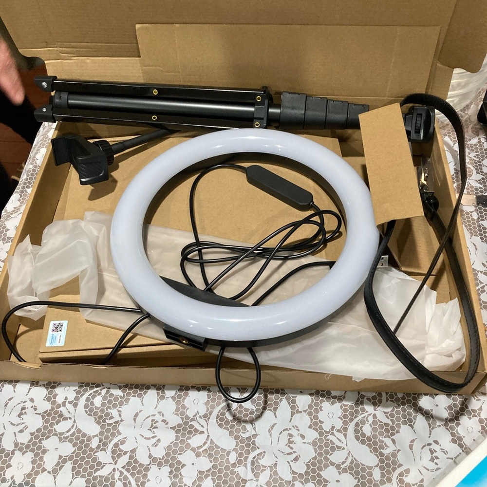 10-Inch RGB Selfie Ring Light with Tripod Stand